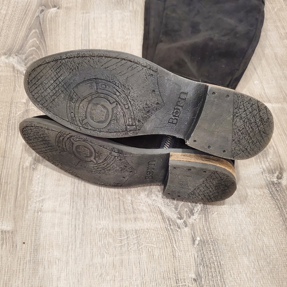 NEW BORN Dal Black Suede Over the Knee Boots - Picture 5 of 7